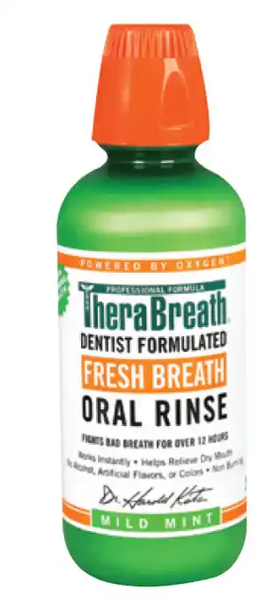 Chemist Discount Centre Therabreath oral rinse mild mint 473ml offer