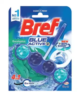Chemist Discount Centre Bref power active toilet cleaner eucalyptus 4 in 1 50g offer