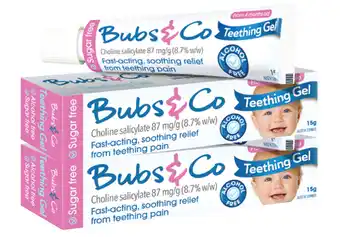 Bubs & co teething gel 15g