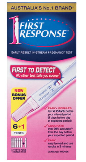 First response early result instream pregnancy test 6 + 1 test