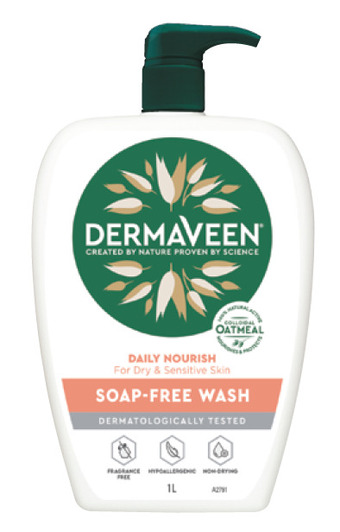Chemist Discount Centre Dermaveen soap free wash 1 litre offer