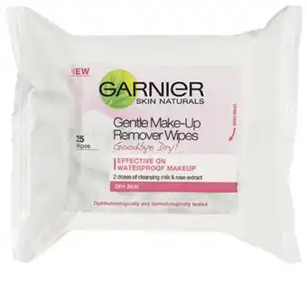 Chemist Discount Centre Garnier goodbye dry makeup remover wipes 25 pack offer