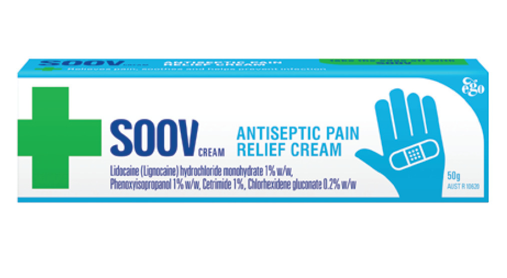 Soov antiseptic pain relief cream 50g offer at Chemist Discount Centre