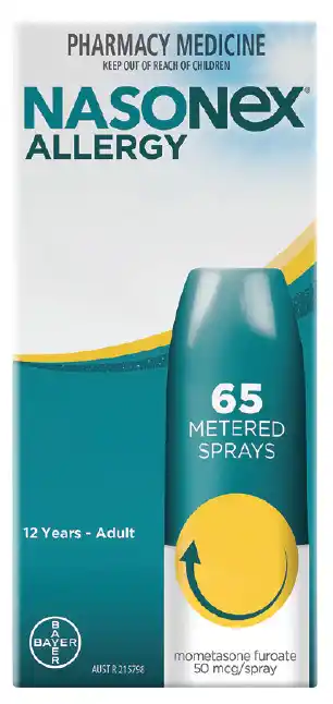 Chemist Discount Centre Nasonex allergy nasal spray 65 sprays offer