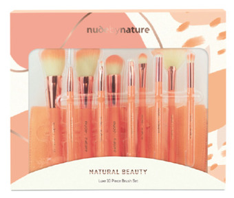 Nude by nature natural beauty brush set 10 piece