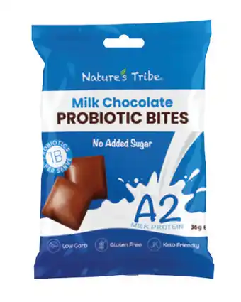 Chemist Discount Centre Nature’s tribe probiotic chocolate bites 36g offer