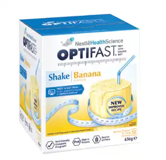 Chemist Discount Centre Optifast vlcd shake banana12 x 53g offer
