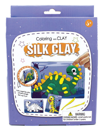 Diy silk clay dinosaur