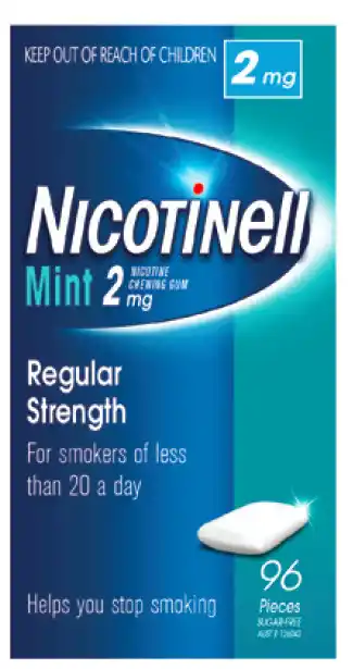Nicotinell mint gum 2mg 96 pieces