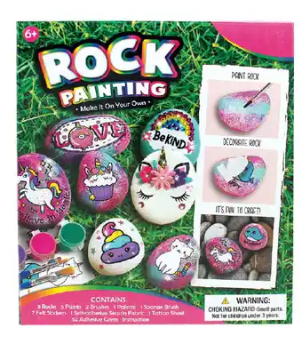 Diy rock painting unicorn