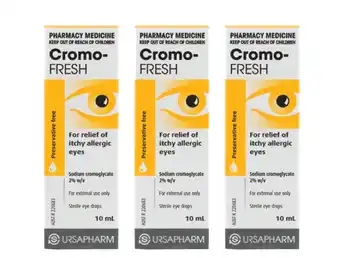 Chemist Discount Centre Cromo-fresh allergy eye drops 10ml offer