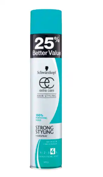 Chemist Discount Centre Schwarzkopf extra care hairspray 500g offer