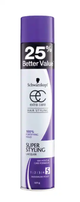 Chemist Discount Centre Schwarzkopf extra care lacquer 500g offer