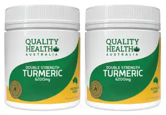 Quality health double strength turmeric 6200mg 100 tablets