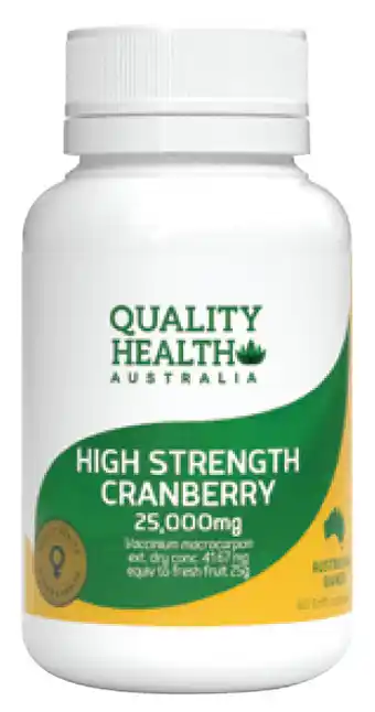 Chemist Discount Centre Quality health high strength cranberry 25,000mg 60 capsules offer