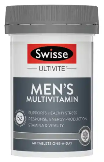 Chemist Discount Centre Swisse men’s multivitamin 60 tablets offer