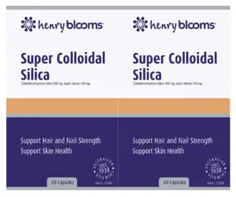 Chemist Discount Centre Henry blooms super colloidal silica twin pack 120 vegetarian capsules offer