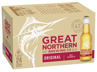 Liquorland Great northern original lager bottle 330ml offer
