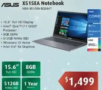 Leader Computers Asus X5 15EA Notebook offer