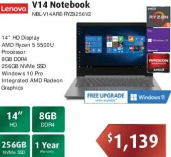 Leader Computers Lenovo V14 Notebook offer