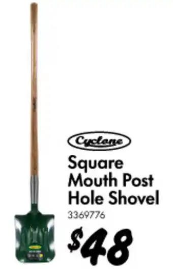 Bunnings Square Mouth Post Hole Shovel offer