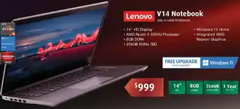 Leader Computers Lenovo V14 Notebook offer