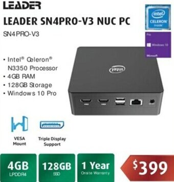 Leader SN4PRO-V3 NUC PC