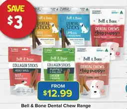 PetO Bell & Bone Dental Chew Range offer
