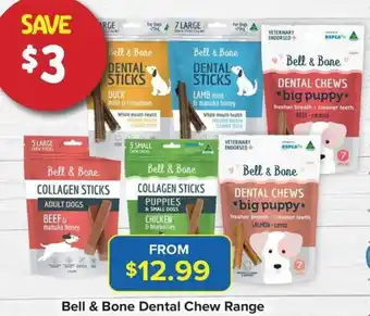 PetO Bell & Bone Dental Chew Range offer