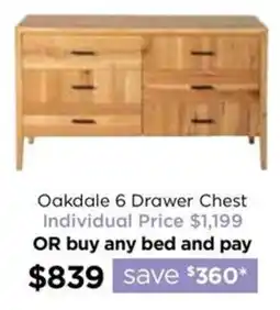 Early Settler Oakdale 6 Drawer Chest offer