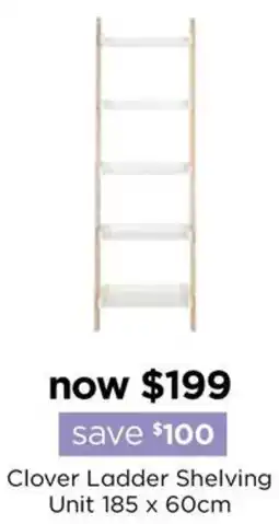 Clover Ladder Shelving Unit