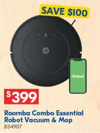 Betta Roomba Combo Essential Robot Vacuum & Mop offer