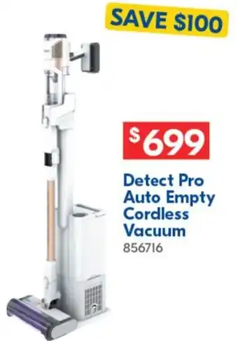 Betta Detect Pro Auto Empty Cordless Vacuum offer