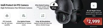 Leader Computers Unifi Protect G4 PTZ Camera offer
