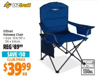 Anaconda OZtrail Getaway Chair offer