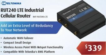 RUT240 LTE Industrial Cellular Router