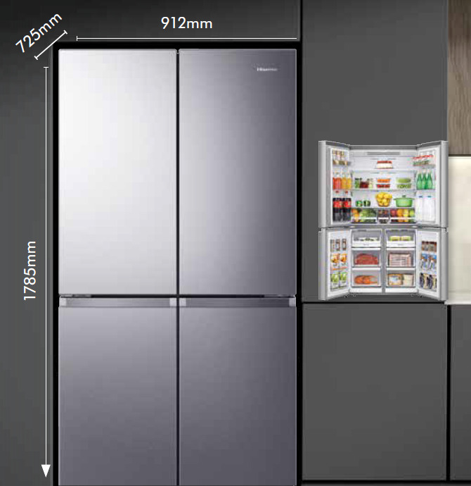 Hisense 609l french door refrigerator offer at The Good Guys