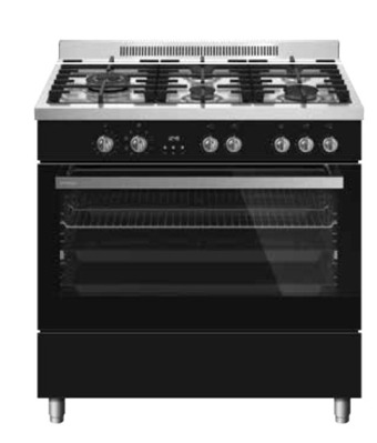 The Good Guys Omega 90cm dual fuel upright cooker offer
