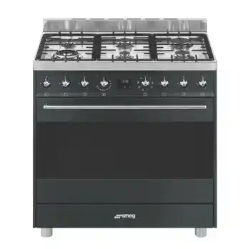 The Good Guys Smeg 90cm gas upright cooker - matte black offer