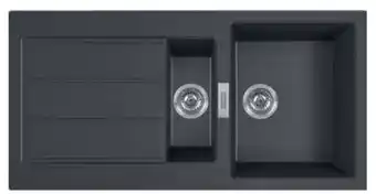 The Good Guys Franke sirius 1 & 1/2 bowl sink with drainer offer