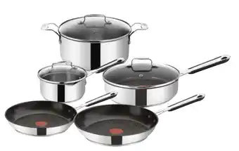 Tefal jamie oliver mediterranean 5 piece set - stainless steel