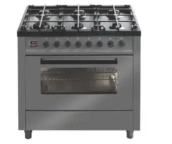 The Good Guys Ilve 90cm dual fuel upright cooker - grey offer