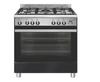 The Good Guys Emilia 80cm gas upright cooker - black gloss offer