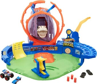 BIG W Hot Wheels Monster Trucks Volcano Playset offer