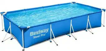 BIG W Bestway Rectangle Frame Pool L400cm x W211cm x H81cm offer