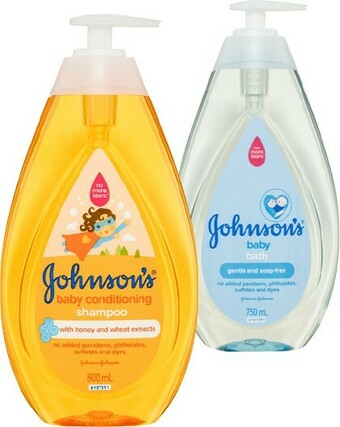 BIG W 40% off Johnson & Johnson 750 or 800ml Baby Toiletries offer