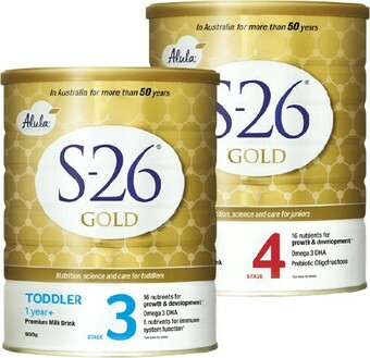 BIG W S26 Alula Gold Stage 3 or 4 Toddler Milk 900g offer