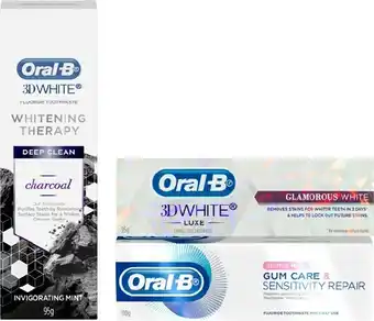 BIG W 1/2 Price on Selected Oral-B Toothpastes offer