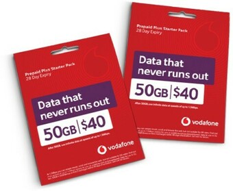BIG W Vodafone $40 Sim Starter Pack offer
