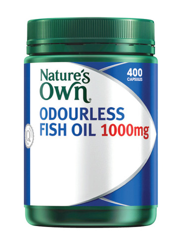 Malouf Pharmacies Nature’s own odourless fish oil 1000mg 400 capsules offer